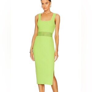 House of Harlow Lime Green Cutout Dress Size Small